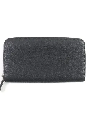 Fendi Pre-owned, Mężczyzna, Czarny, ONE SIZE, Pre-owned skórzane portfele