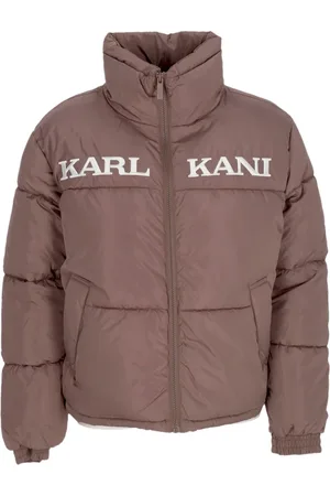 Karl Kani Kurtki, Kobieta, Różowy, L, Kurtka Puchowa Retro Essential Damska