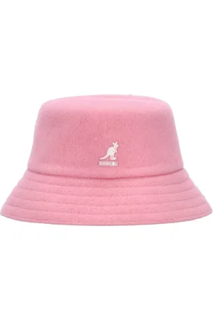 Kangol Akcesoria, Kobieta, Różowy, S, Wełniany kapelusz wiaderkowy bez szwów