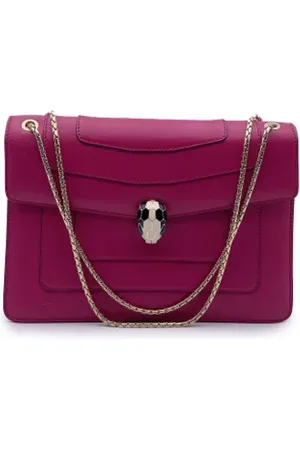 Bvlgari Pre-owned, Kobieta, Różowy, ONE SIZE, Pre-owned skórzane torby na ramię