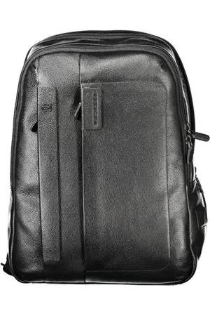 Piquadro Torebki, unisex, Czarny, ONE SIZE, Czarny skórzany plecak