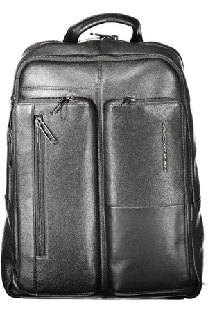 Piquadro Torebki, unisex, Czarny, ONE SIZE, Czarny skórzany plecak