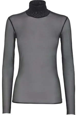 MVP Wardrobe Koszulki, Kobieta, Czarny, L, Len, Misty Turtleneck