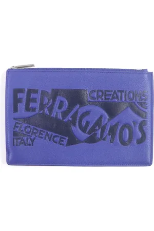 Salvatore Ferragamo Pre-owned, Mężczyzna, Niebieski, ONE SIZE, Pre-owned Skórzane torebki