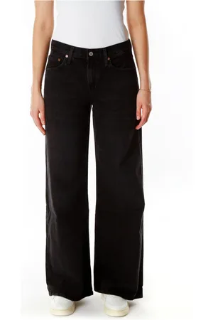 AGOLDE Spodnie, Kobieta, Czarny, W26, Flared Fit Mid Waist Jeansy