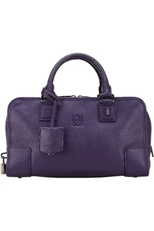 Loewe Pre-owned, Kobieta, Fioletowy, ONE SIZE, Pre-owned Skórzane torebki