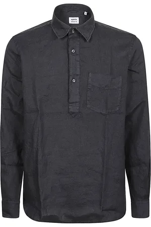 Aspesi Koszule, Mężczyzna, Niebieski, L, Niebieski Klasyczny Kołnierz Polo Shirt