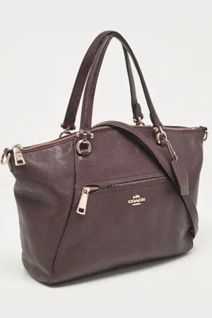 Coach Pre-owned, Kobieta, Fioletowy, ONE SIZE, Pre-owned Leather totes