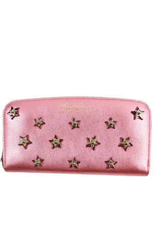 Jimmy Choo Pre-owned, Kobieta, Różowy, ONE SIZE, Pre-owned skórzane portfele
