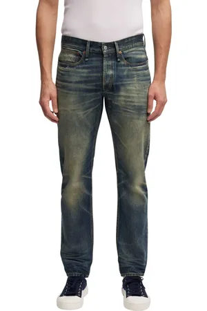 Denham Jeansy, Mężczyzna, Niebieski, W36 L32, Denim, Klasyczne Jeansyy Straight Fit