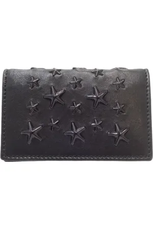 Jimmy Choo Pre-owned, Kobieta, Czarny, ONE SIZE, Skóra, Pre-owned skórzane portfele