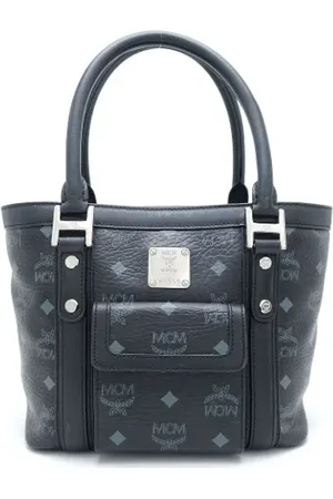 MCM Pre-owned, Kobieta, Czarny, ONE SIZE, Pre-owned Canvas handbags