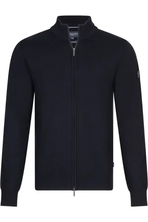 Cavallaro Napoli Swetry, Mężczyzna, Czarny, S, Sweter z zamkiem Merino Vest Czarny