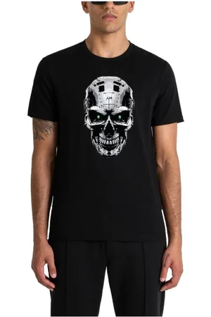 Antony Morato Koszulki, Mężczyzna, Czarny, L, Slim Fit Bawełniana Koszulka