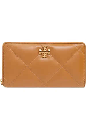 Tory Burch Akcesoria, Kobieta, brązowy, ONE SIZE, Skóra, Portfel Kira