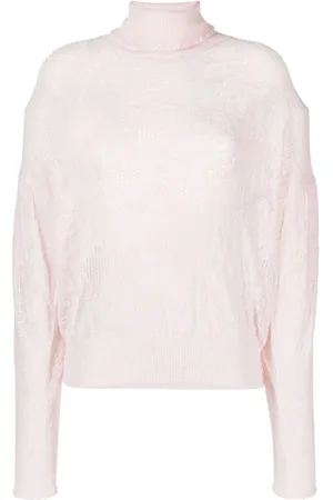 Twin-Set Swetry, Kobieta, Beżowy, L, Nylon, Elegancki Beżowy Sweter z Kapturem