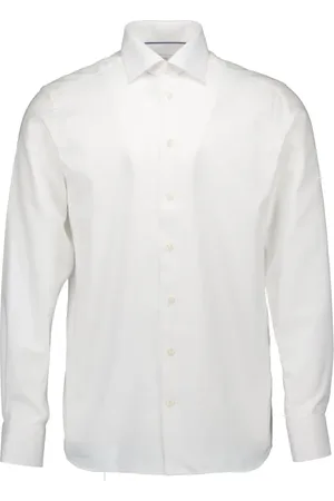 Eton Koszule, Mężczyzna, Biały, 2XL, Bawełna, Biała koszula z długim rękawem