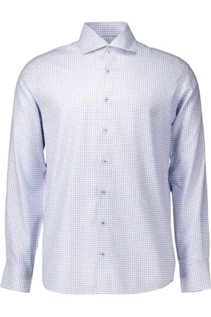 ETERNA Koszule, Mężczyzna, Niebieski, 4XL, Lekki Niebieski Koszula Długi Rękaw Xd 82