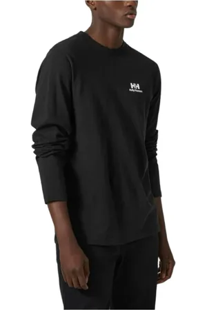 Helly Hansen Koszulki, Mężczyzna, Czarny, M, Czarna koszulka z długim rękawem Young Urban