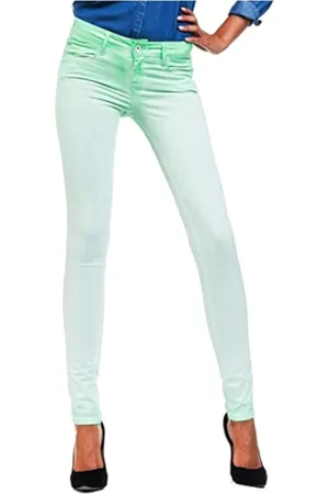 Salsa Jeansy, Kobieta, Zielony, W29 L32, Denim, Zielone Wygodne Colette Skinny Jeansy