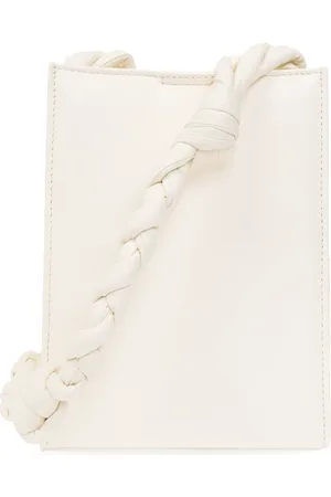 Jil Sander Torebki, Kobieta, Beżowy, ONE SIZE, Skóra, Torba na ramię z logo