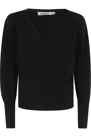 Simkhai Swetry, Kobieta, Czarny, M, Wygodny Sweter Montana Pullover