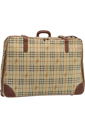 Burberry Pre-owned, Kobieta, Beżowy, ONE SIZE, Pre-owned Leather travel-bags