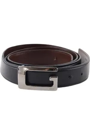 Gucci Pre-owned, Kobieta, Czarny, ONE SIZE, Skóra, Pre-owned Leather belts