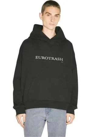 Eytys Bluzy, Mężczyzna, Czarny, M, Bluza z kapturem z haftem