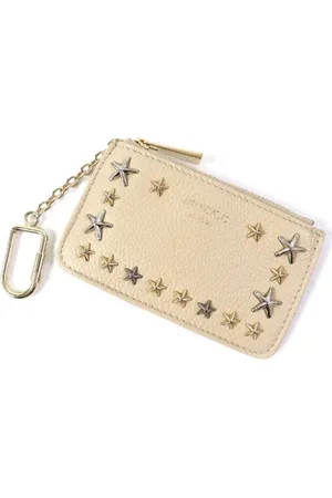 Jimmy Choo Pre-owned, Kobieta, Beżowy, ONE SIZE, Pre-owned skórzane portfele