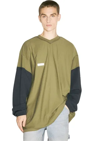 Vetements Koszulki, Mężczyzna, Zielony, M, Reversed Shark T-shirt Bawełniana Jersey