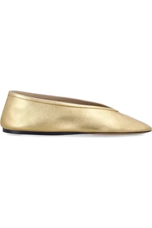 Le Monde Beryl Buty, Kobieta, Żółty, 38 EU, Złote Zamknięte Buty Luna Kapcie