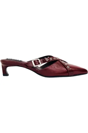 ALOHAS Buty, Kobieta, Czerwony, 39 EU, Zyra Onix Burgundzkie Mulesy z Skóry