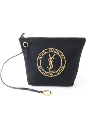 Saint Laurent Pre-owned, Kobieta, Czarny, ONE SIZE, Pre-owned Canvas clutches