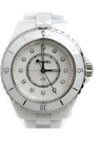 CHANEL Pre-owned, Kobieta, Biały, ONE SIZE, Pre-owned Fabric watches