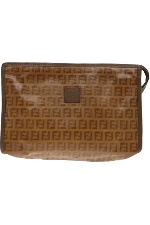 Fendi Pre-owned, Kobieta, brązowy, ONE SIZE, Pre-owned Canvas clutches