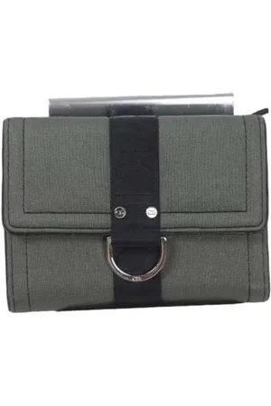 Dior Pre-owned, Kobieta, Zielony, ONE SIZE, Pre-owned skórzane portfele