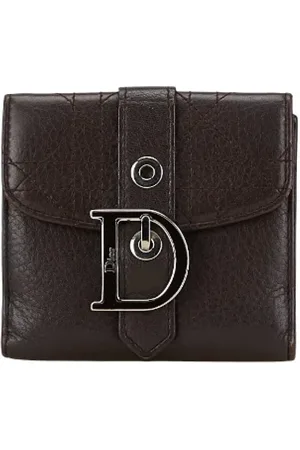 Dior Pre-owned, Kobieta, brązowy, ONE SIZE, Pre-owned skórzane portfele