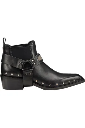 Cult Buty, Kobieta, Czarny, 38 EU, Czarne Texano Buty Niskie Dolores