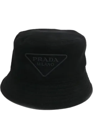 Prada Pre-owned, Kobieta, Czarny, ONE SIZE, Pre-owned Cotton hats