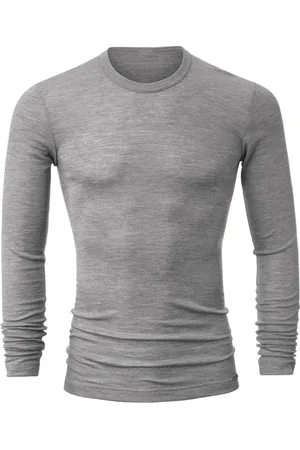 Calida Koszulki, Mężczyzna, Szary, XL, T-shirt z Długim Rękawem