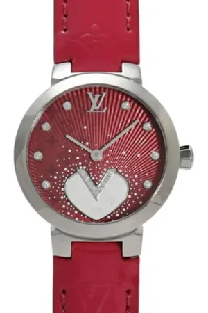 LOUIS VUITTON Pre-owned, Kobieta, Czerwony, ONE SIZE, Pre-owned Leather watches