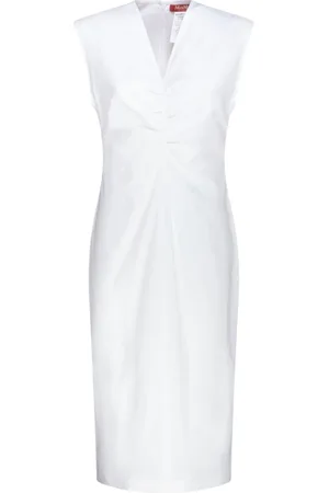 Max Mara Sukienki, Kobieta, Biały, S, Biała Sukienka Elegancki Styl