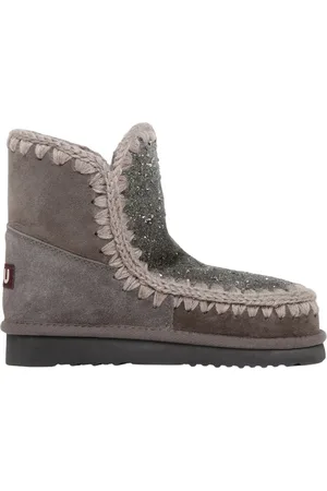 Mou Buty, Kobieta, brązowy, 36 EU, Skóra, Błyszczące Skórzane Buty z Podeszwą Gumową
