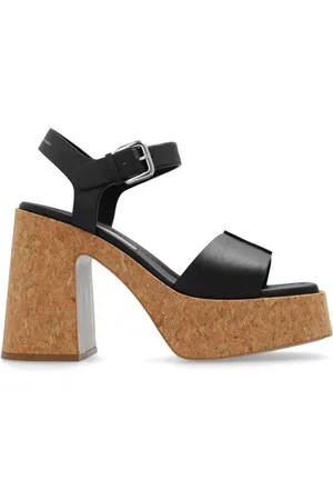 Stella McCartney Buty, Kobieta, Czarny, 38 EU, Skóra, Sandały na platformie Skyla