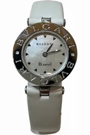 Bvlgari Pre-owned, Kobieta, Biały, ONE SIZE, Pre-owned Leather watches