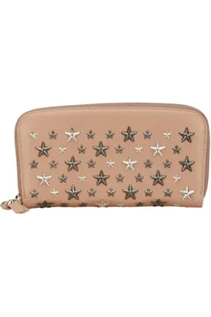 Jimmy Choo Pre-owned, Kobieta, Beżowy, ONE SIZE, Pre-owned skórzane portfele