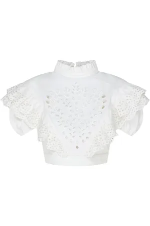 Sportmax Bluzki, Kobieta, Biały, S, Bawełna, Biała Bluzka