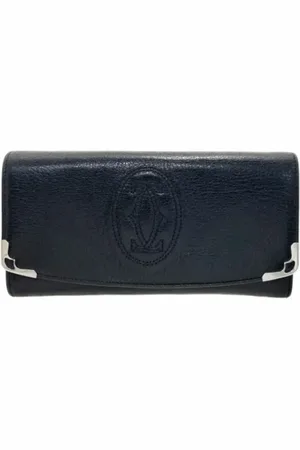 Cartier Pre-owned, Kobieta, Czarny, ONE SIZE, Pre-owned skórzane portfele