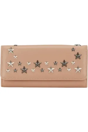 Jimmy Choo Pre-owned, Kobieta, Beżowy, ONE SIZE, Pre-owned skórzane portfele